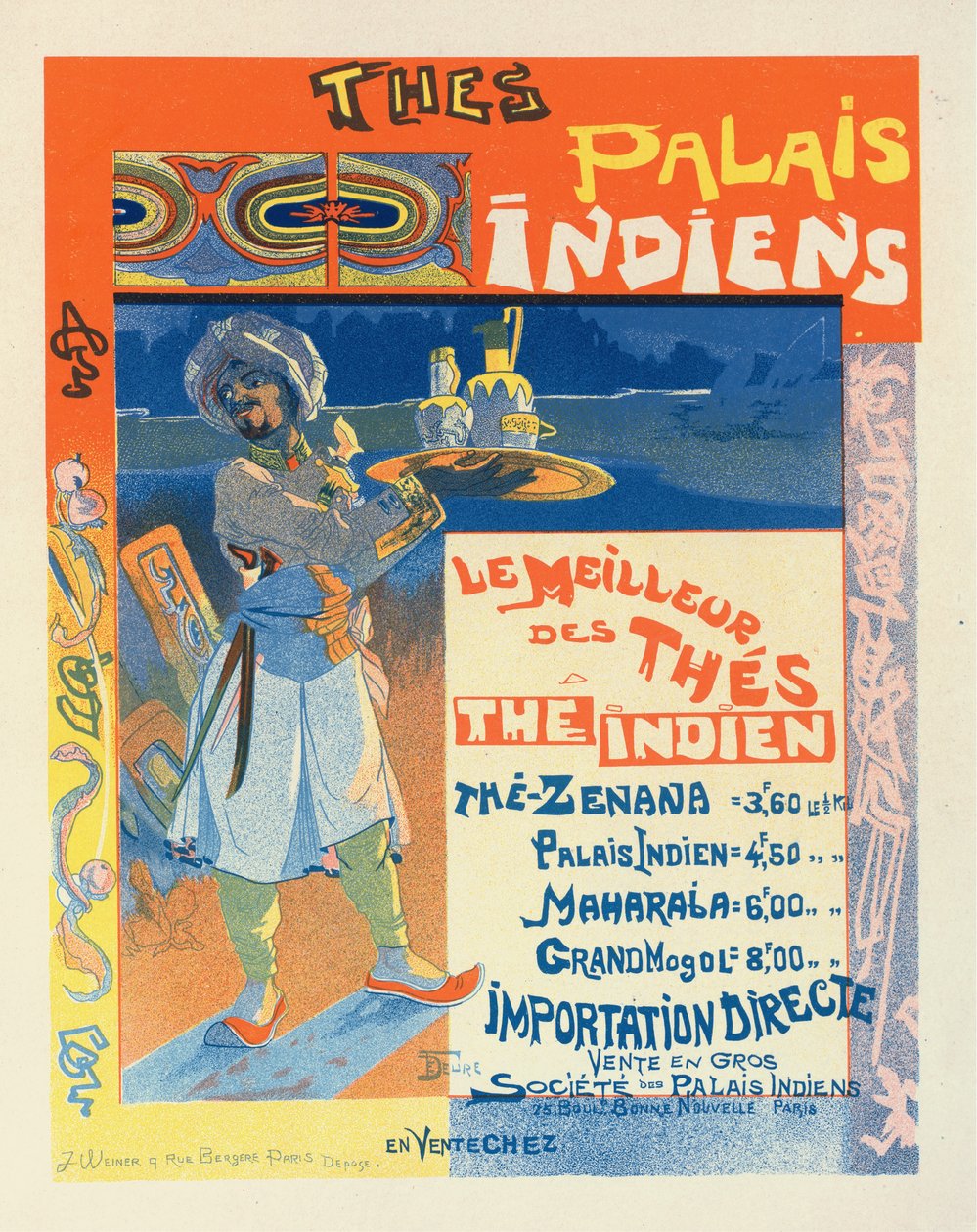 Thés du Palais Indien, c. 1900 by Georges de . Feure
