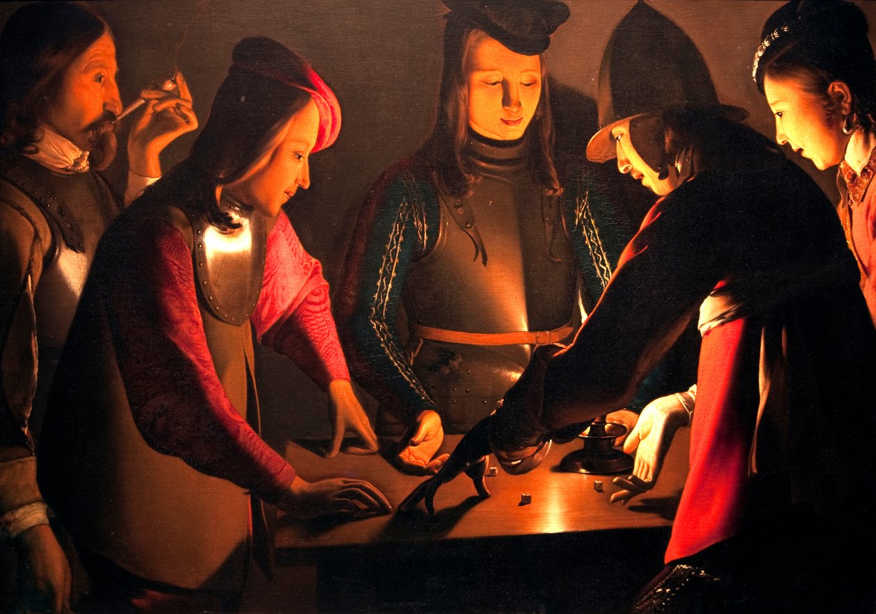 The Dice Players by Georges de La Tour