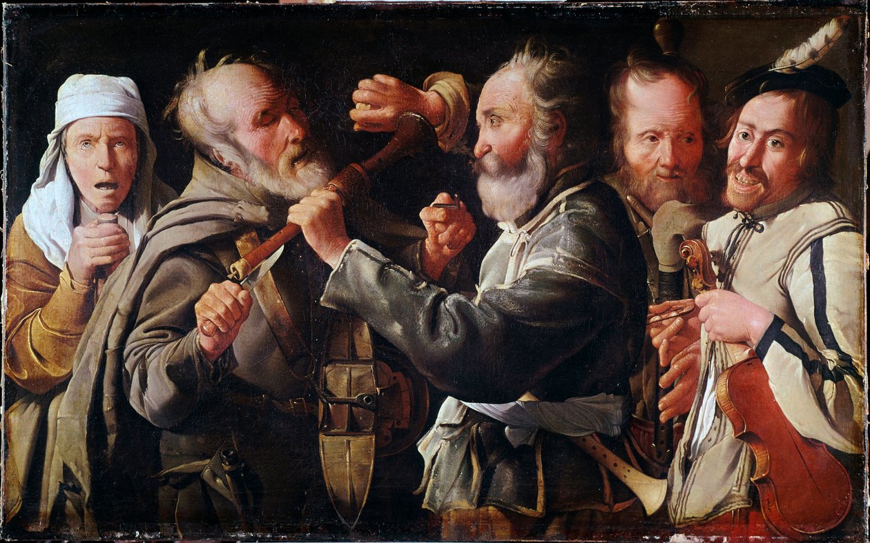 Brawl Between Musicians by Georges de La Tour