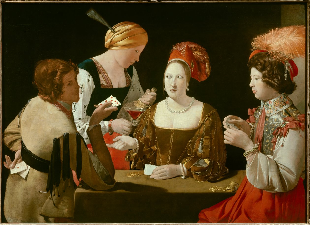 The cheat with the ace of diamonds by Georges de La Tour