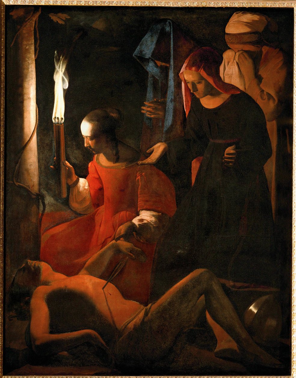 Saint Sebastian tended by Saint Irene by Georges de La Tour