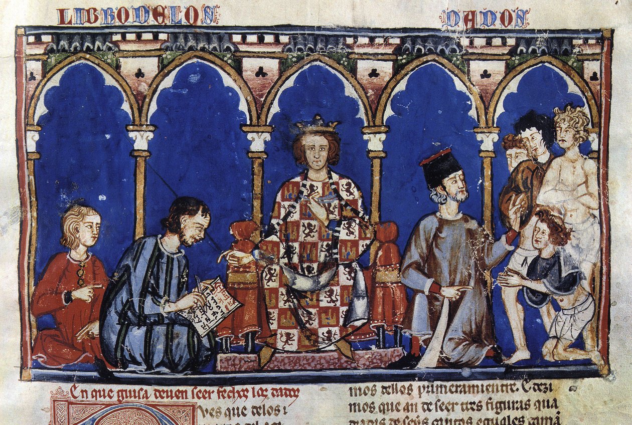 Alfonso X the Wise as a Judge, from his Book of Dice by Georgia Levan Ramishvili from Tbilisi