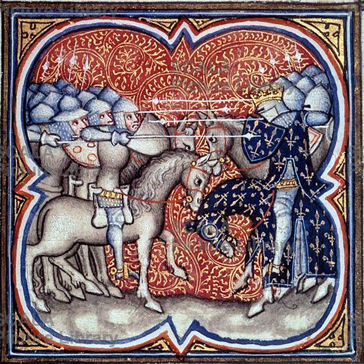 Charles Martel Fighting the Saracens at Tours-Poitiers in 732 by Georgia Levan Ramishvili from Tbilisi