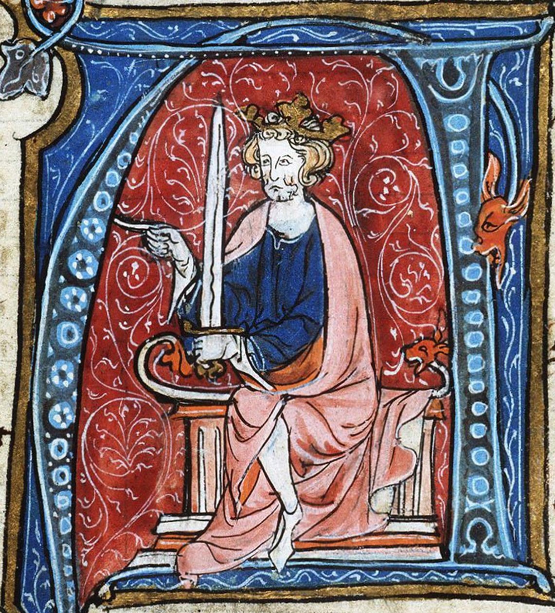 Conrad I the Younger, King of East Francia, from Spieghel Historiael of Jacob van Maerlant, c. 1330 by Georgia Levan Ramishvili from Tbilisi