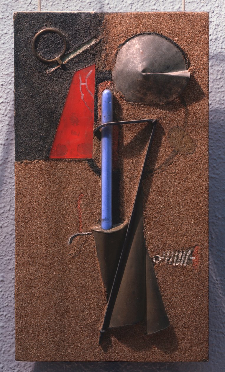 Colored Construction of Materials, Number 7 (Still Life) by Georgii Avgustovich Stenberg