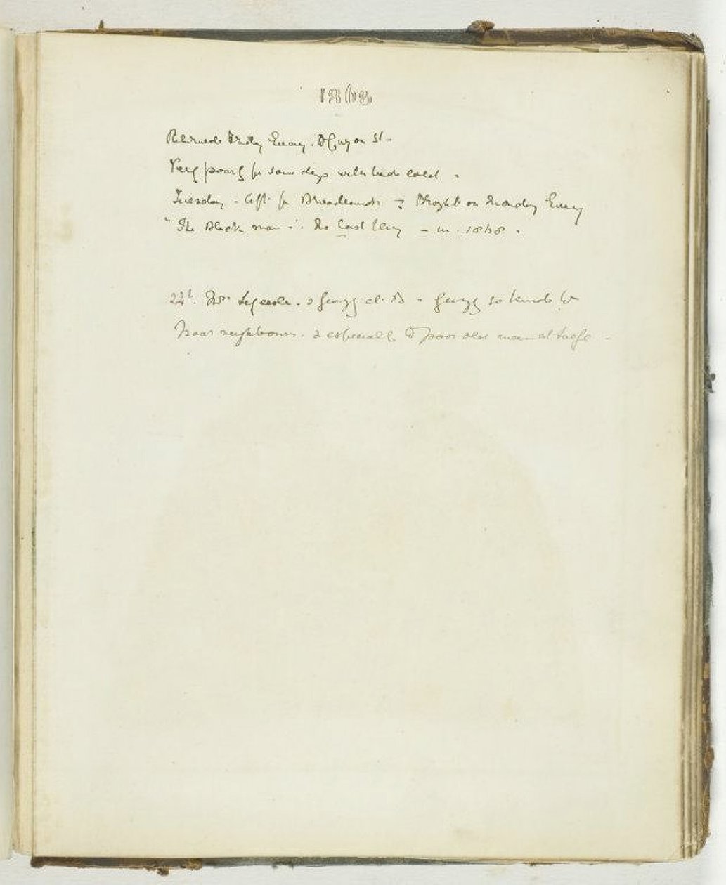 Untitled [Page of Text Relating to Broadlands], 1868 by Georgina Cowper