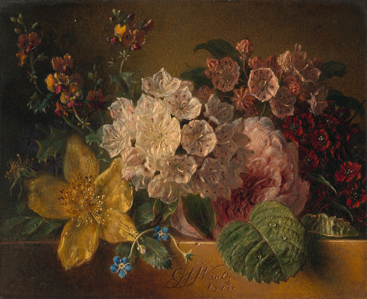 Flowers by Georgius Jacobus Johannes van Os