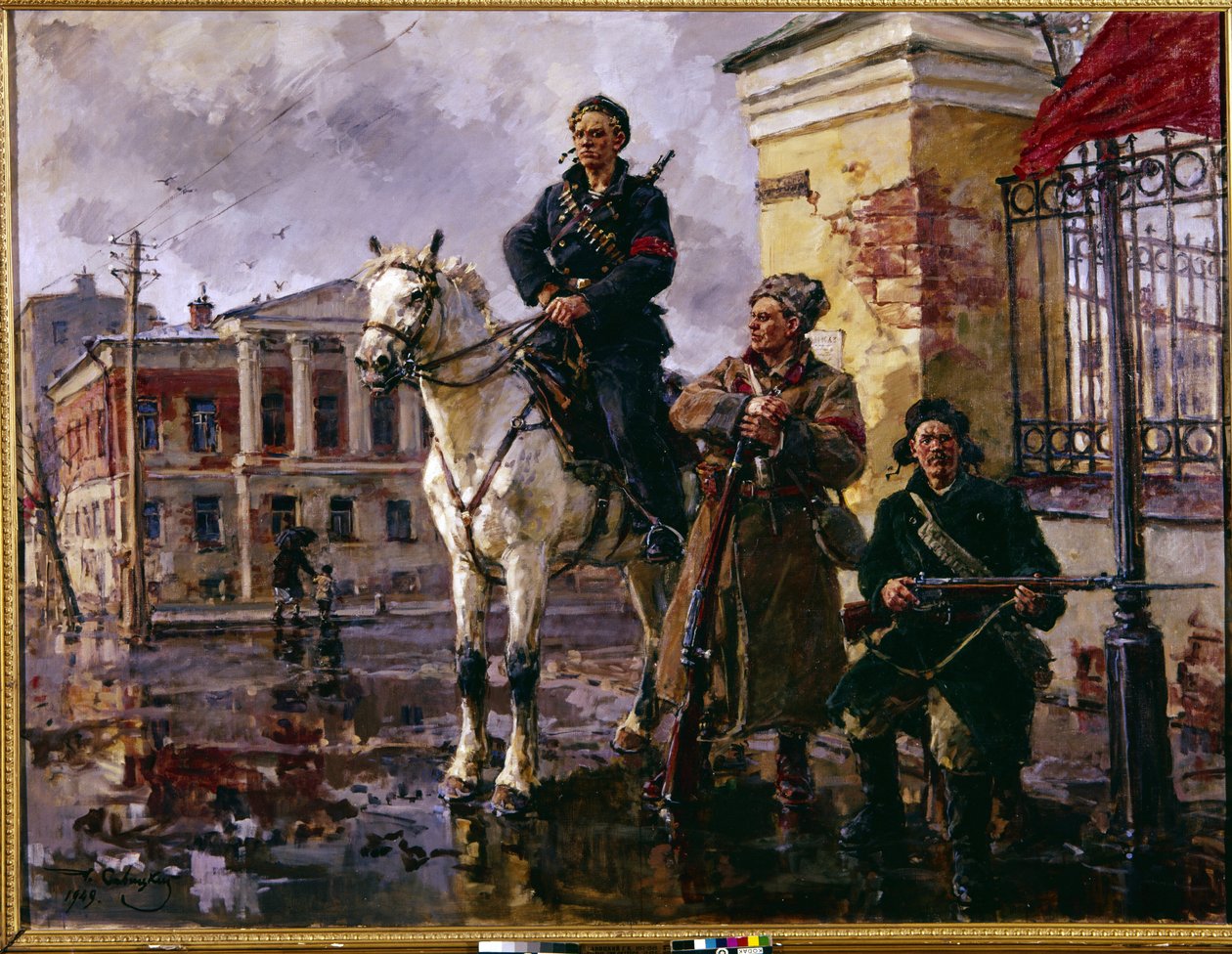 The First Days of October by Georgiy Konstantinovich Savitsky