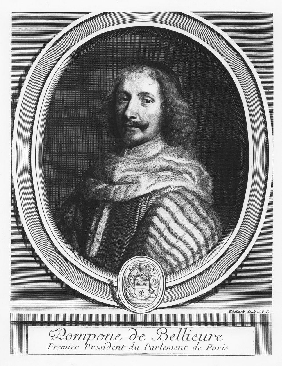 Pompone de Bellièvre by Gérard Edelinck
