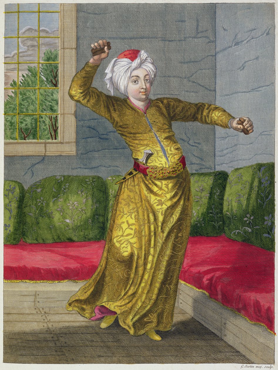 Tchingui, Turkish Dancer by Gerard Jean Baptiste Scotin