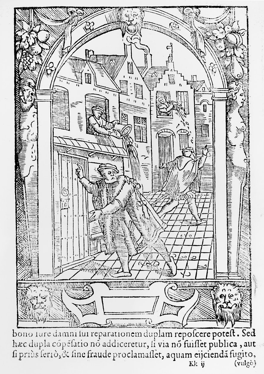 Street crime, 1554 by Gerard de Jode
