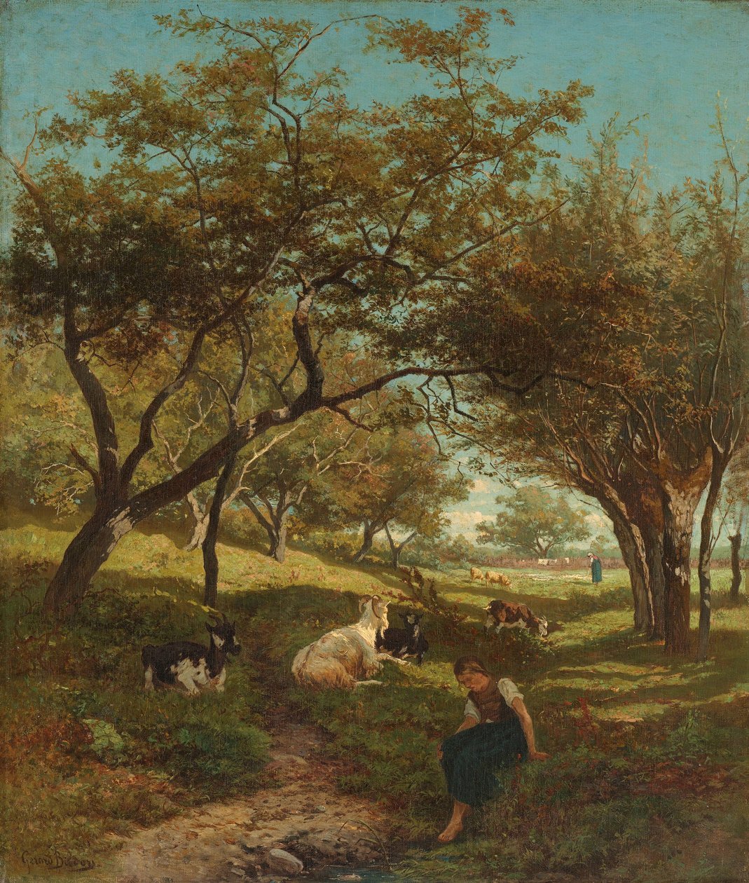 The Goatherdess by Gerard Bilders (signed by artist)