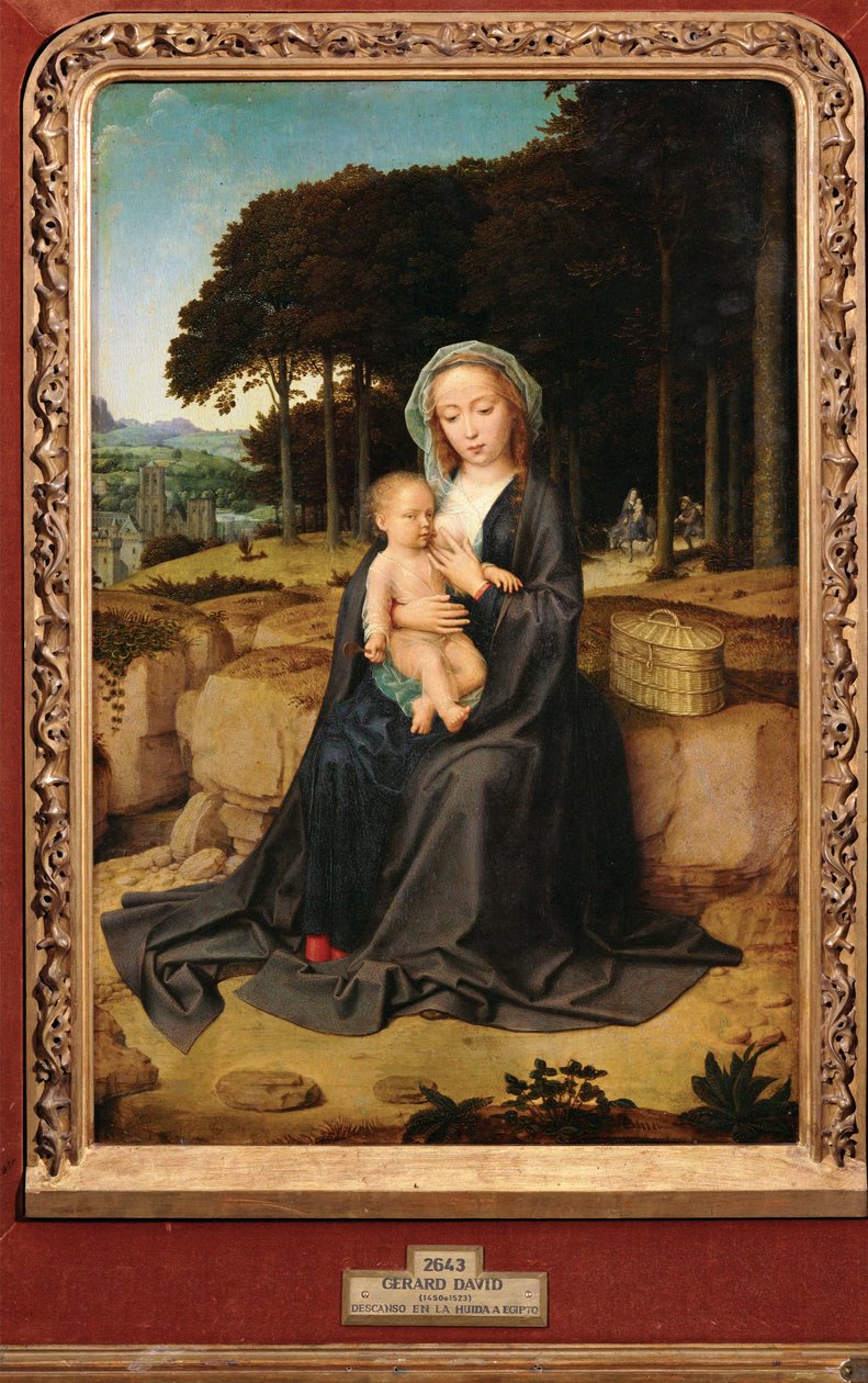 Rest on the Flight to Egypt by Gerard David