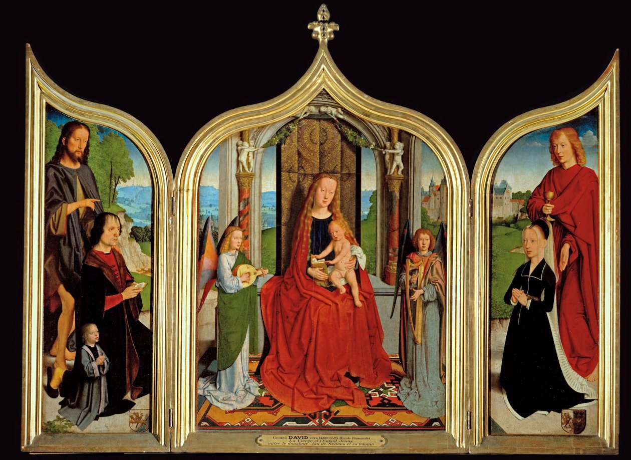 Triptych of the Sedano Family by Gerard David