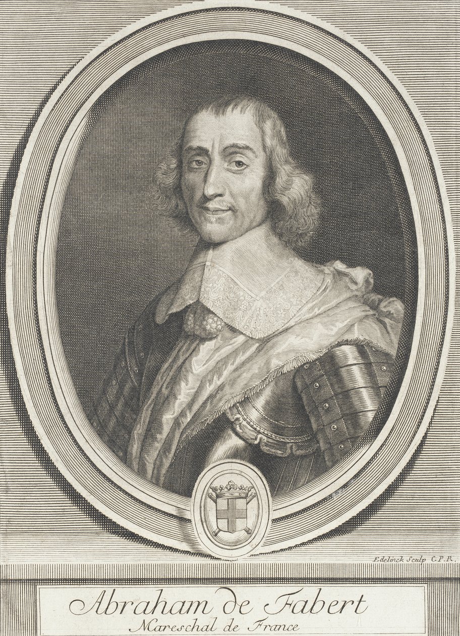 Abraham de Fabert, Marshal of France by Gérard Edelinck