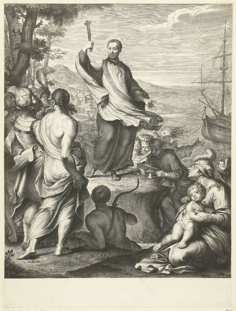 Saint Francis Xavier by Gérard Edelinck