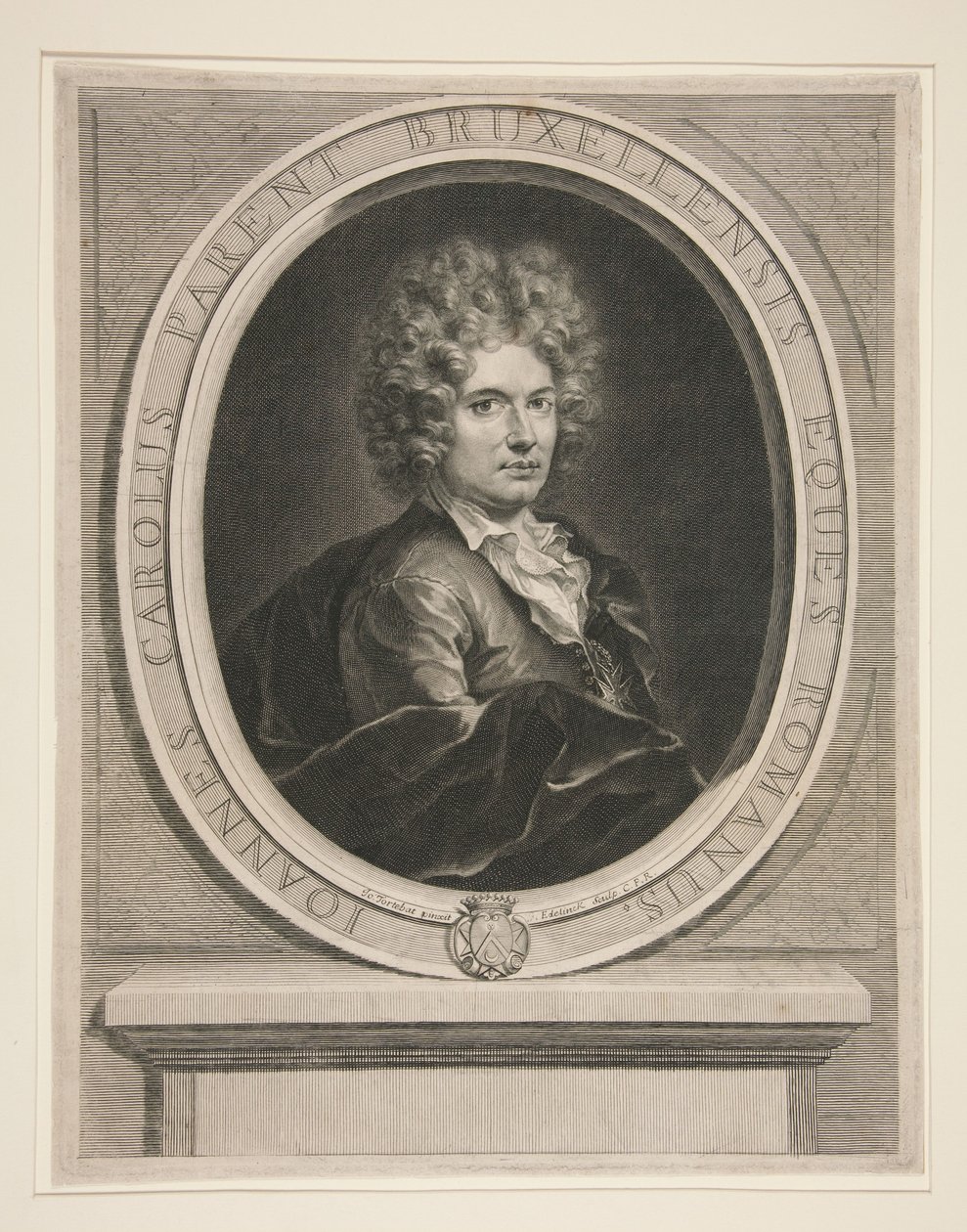 Jean Charles Parent, Citizen of Brussels by Gérard Edelinck