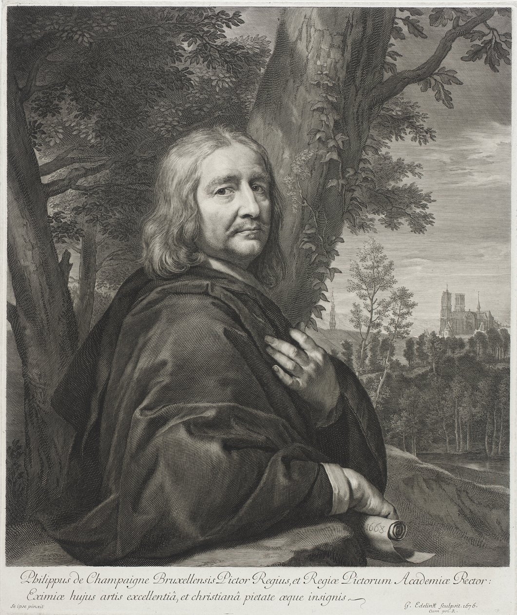 Philippe de Champaigne by Gérard Edelinck