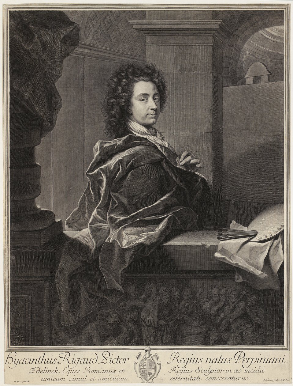 Portrait of Titian by Gérard Edelinck