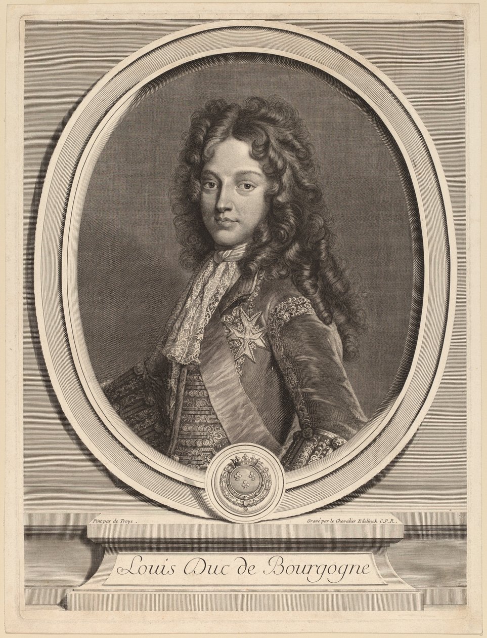 Louis, Duke of Burgundy by Gerard Edelinck after François de Troy