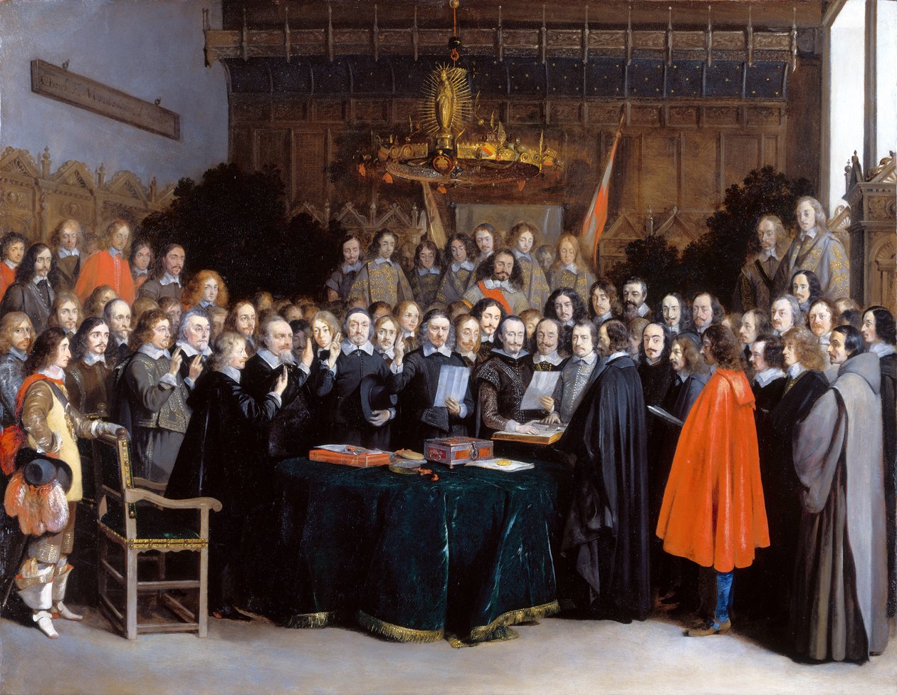 The Ratification of the Treaty of Münster, 15 May 1648 by Gerard Ter Borch the Younger