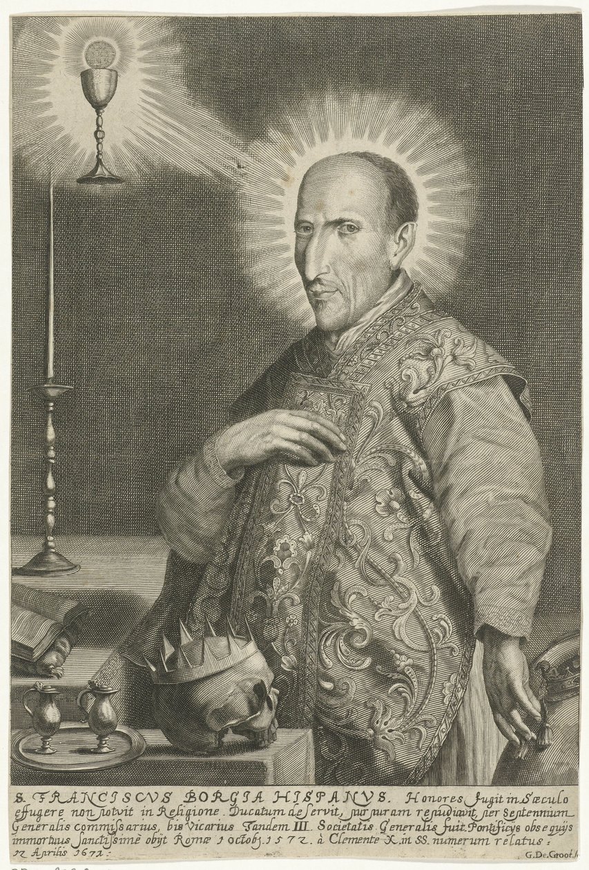 Portrait of Saint Francis Borgia by Gerard de Groos