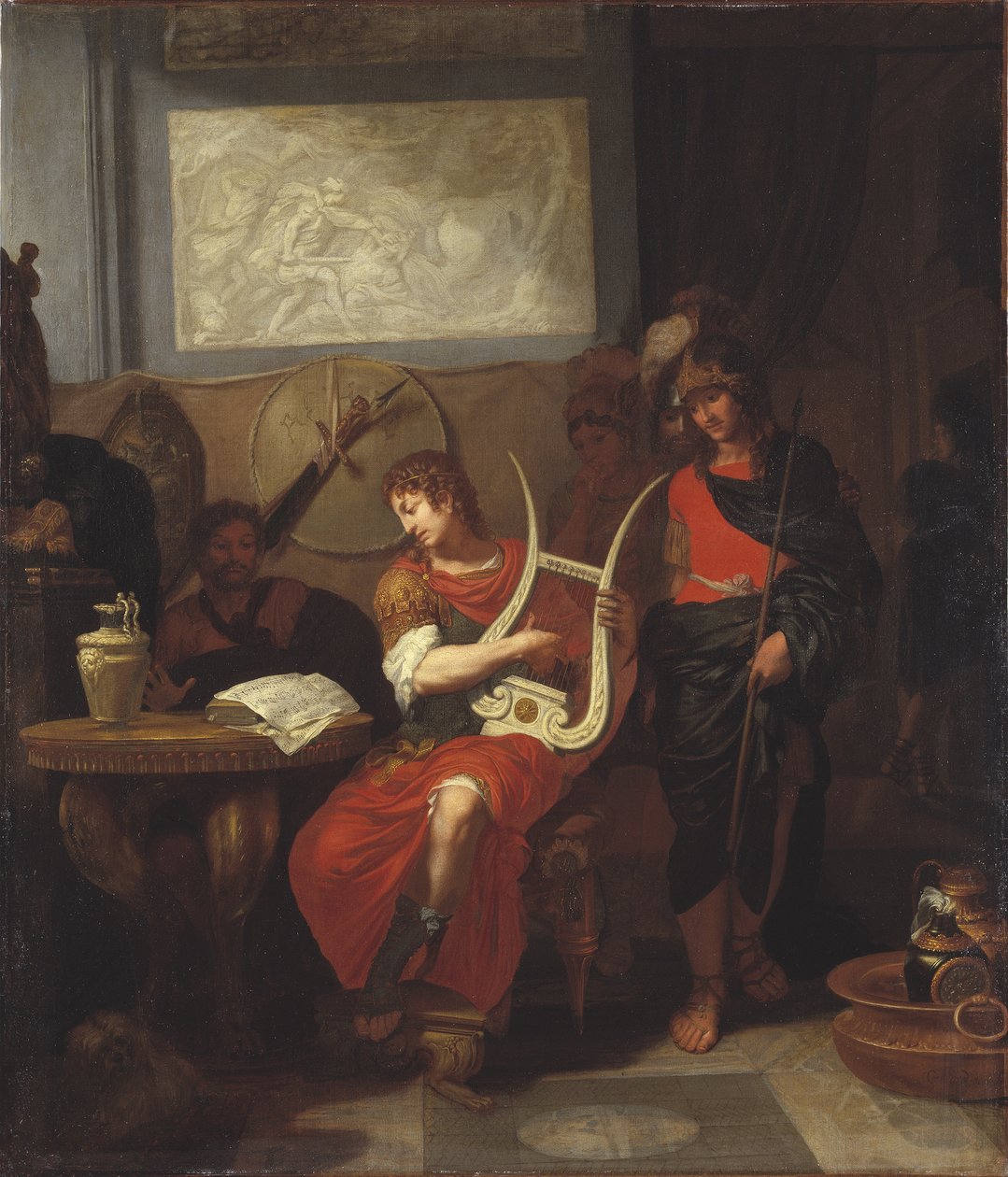 Achilles Playing a Lyre Before Patroclus by Gerard de Lairesse