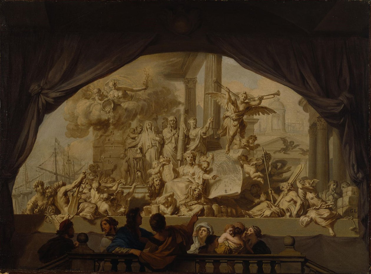 Allegory on the Fame of Amsterdam by Gerard de Lairesse