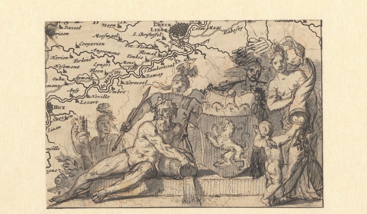 Design for a Vignette with the Coat of Arms of Brabant by Gerard de Lairesse