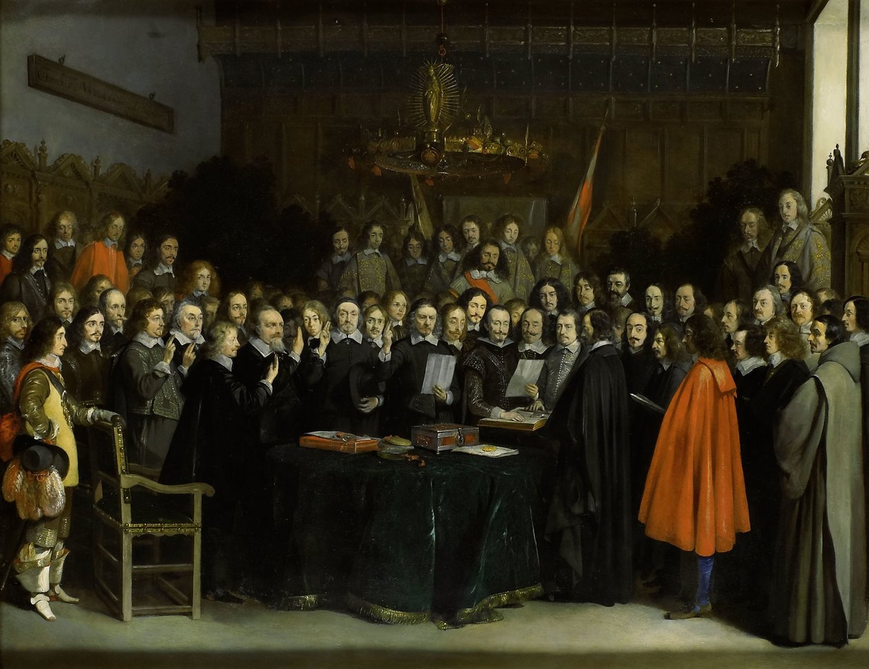 The Ratification of the Treaty of Münster by Gerard ter Borch (II)