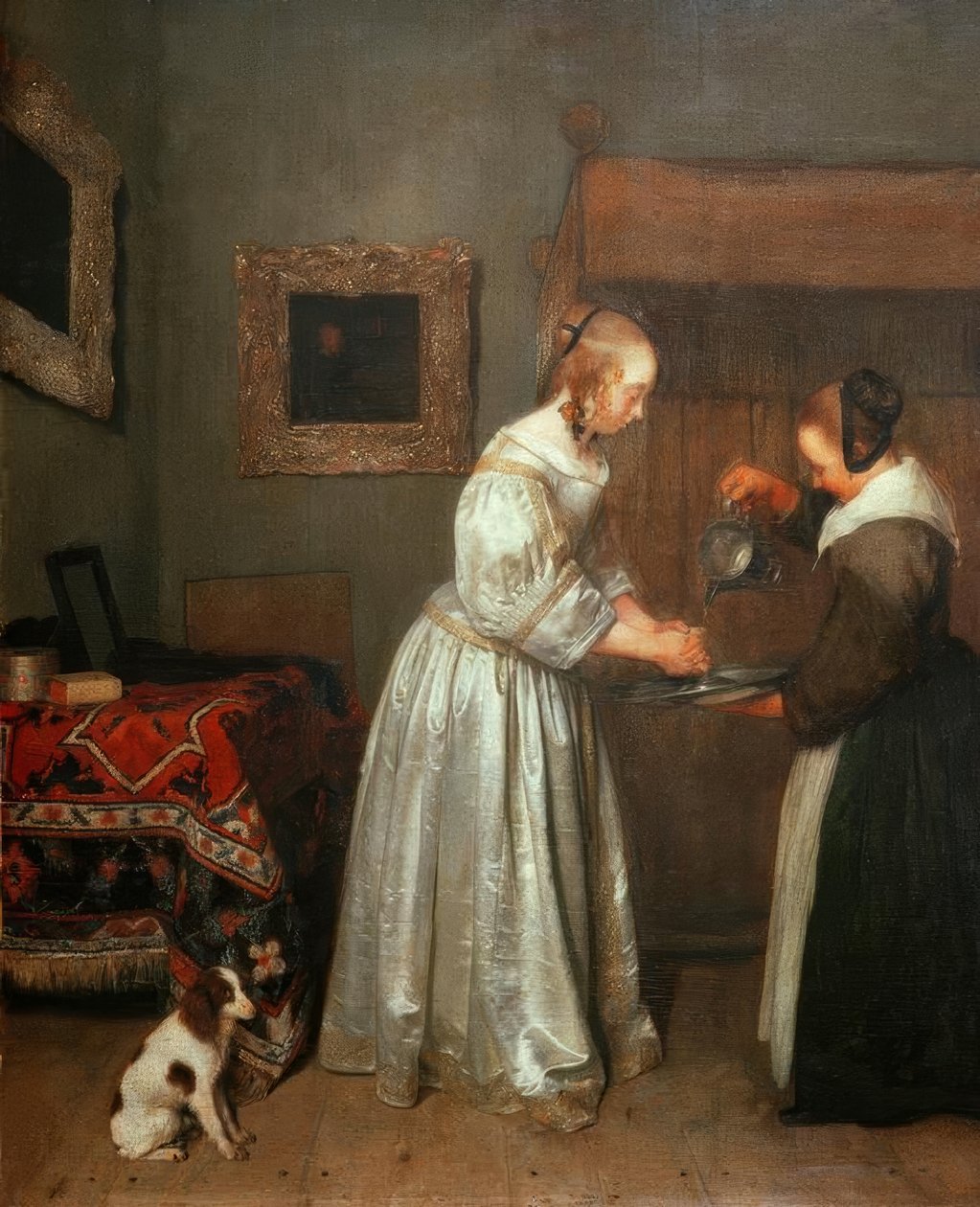 Lady Washing Her Hands by Gerard ter Borch