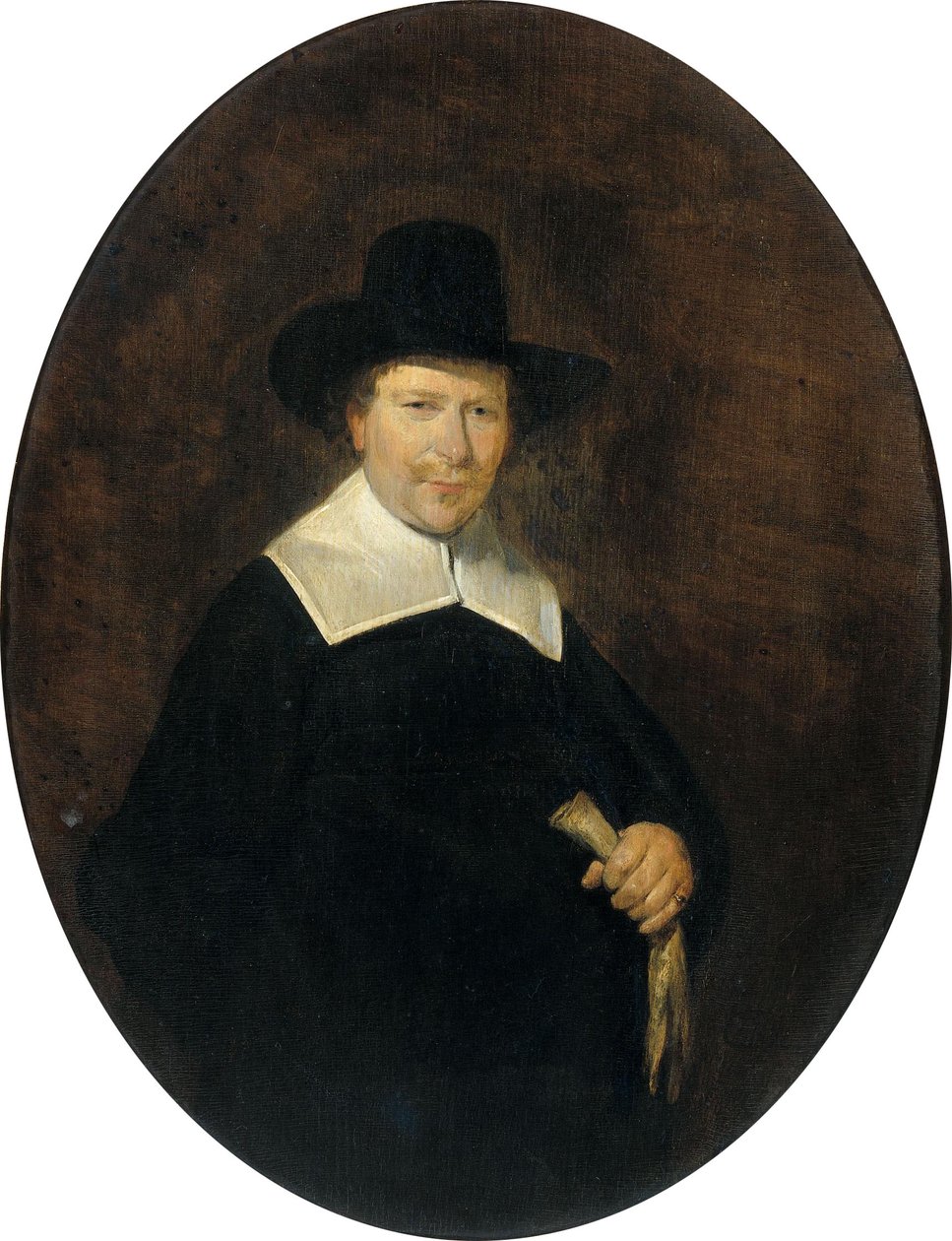 Gerard Abrahamsz van der Schalcke (1609-67). Haarlem Cloth Merchant by Gerard ter Borch
