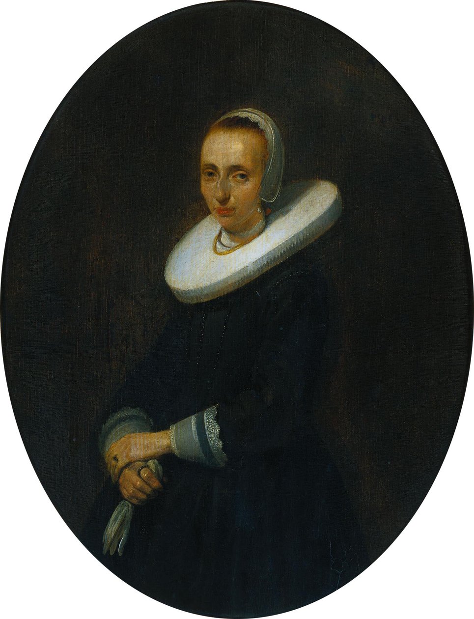 Johanna Bardoel (d after 1667). Wife of Gerard van der Schalcke by Gerard ter Borch