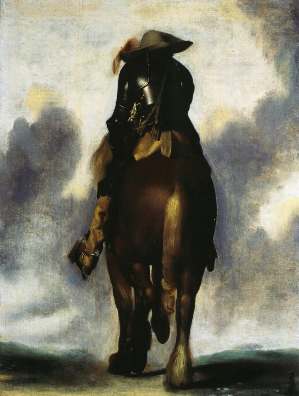 Man on Horseback, Seen from Behind by Gerard ter Borch