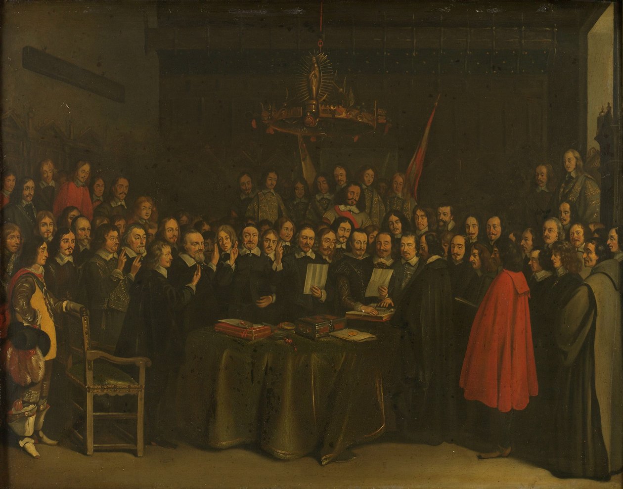 Ratification of the Peace of Münster by Gerard ter Borch or Terborch