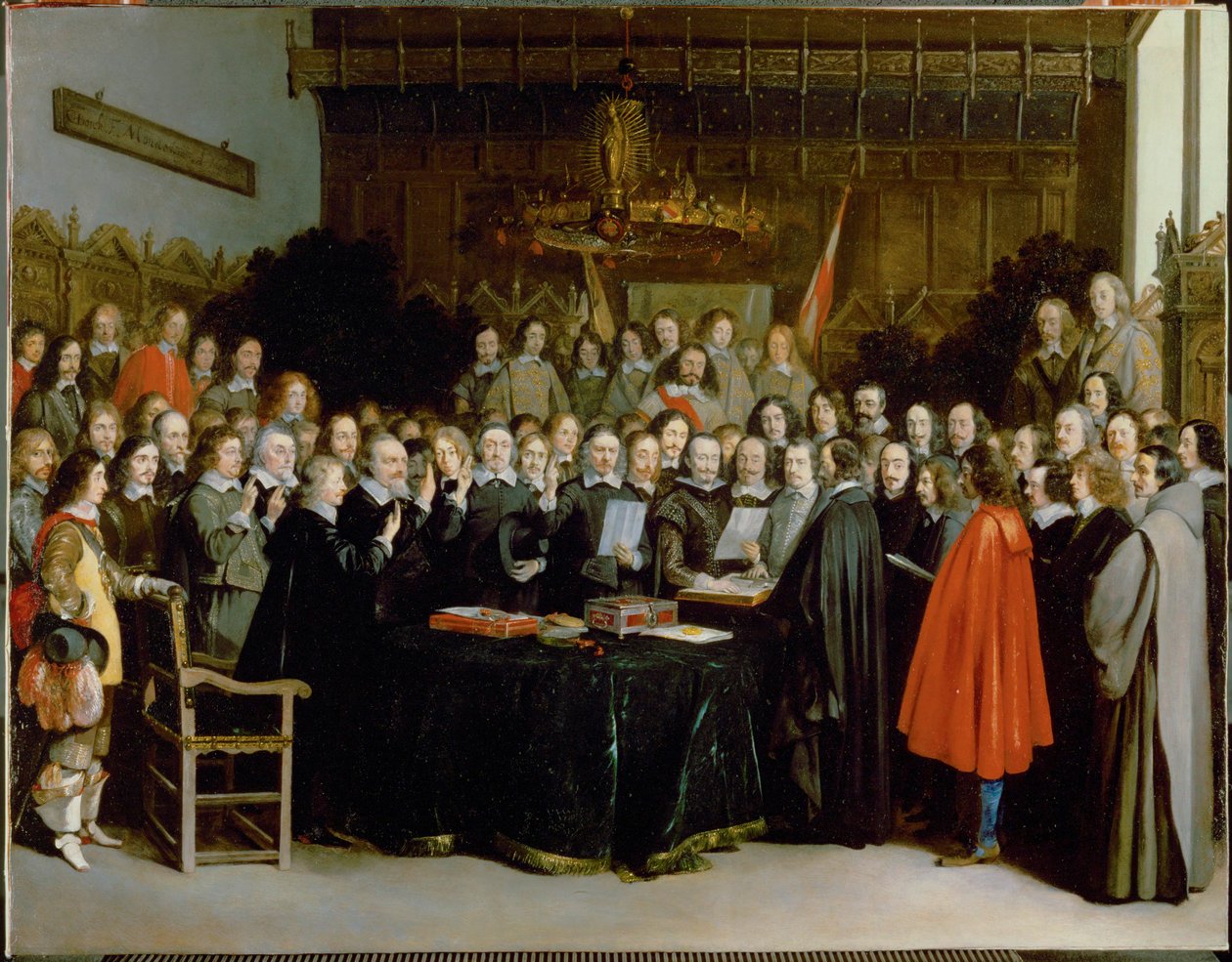 The Swearing of the Oath of Rectification by Gerard ter Borch or Terborch