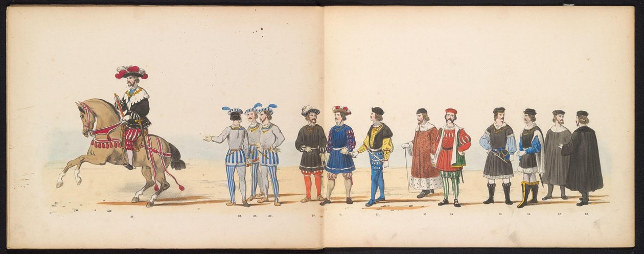 Masquerade of the Leiden Students, 1855 (plate 11) by Gerardus Johannes Bos