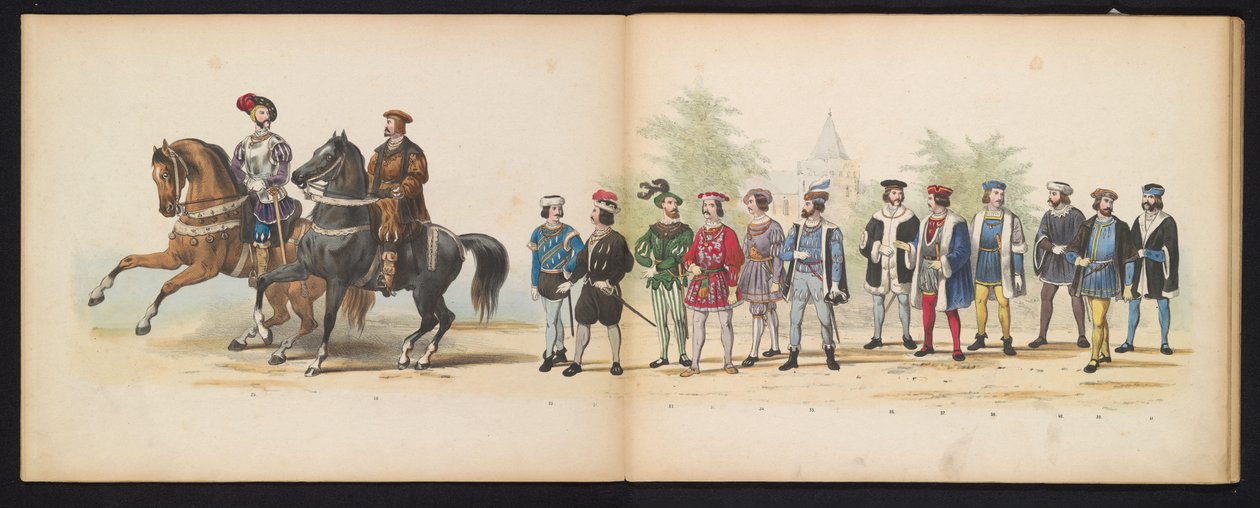 Masquerade of the Leiden Students, 1855 (plate 4) by Gerardus Johannes Bos