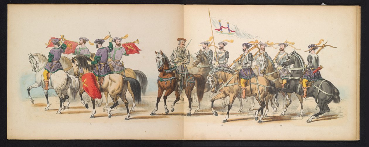 Masquerade of the Leiden Students, 1855 (plate 6) by Gerardus Johannes Bos