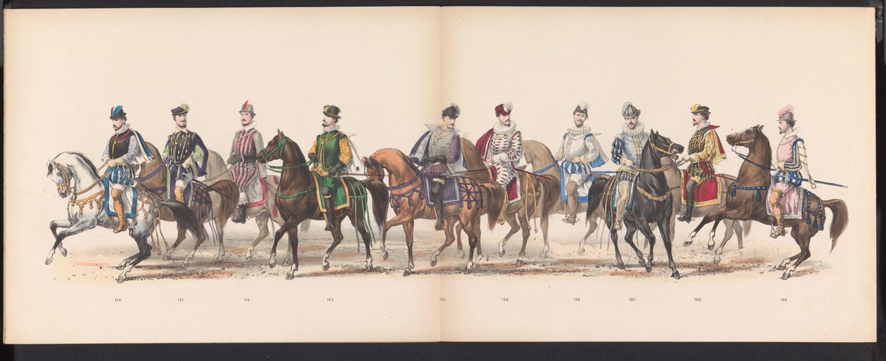 Masquerade of the Leiden students, 1870 (plate 10) by Gerardus Johannes Bos