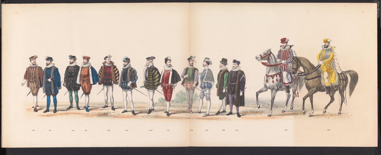 Masquerade of the Leiden Students, 1870 (Plate 12) by Gerardus Johannes Bos