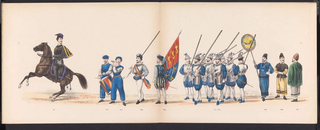 Masquerade of the Leiden Students, 1870 (Plate 16) by Gerardus Johannes Bos