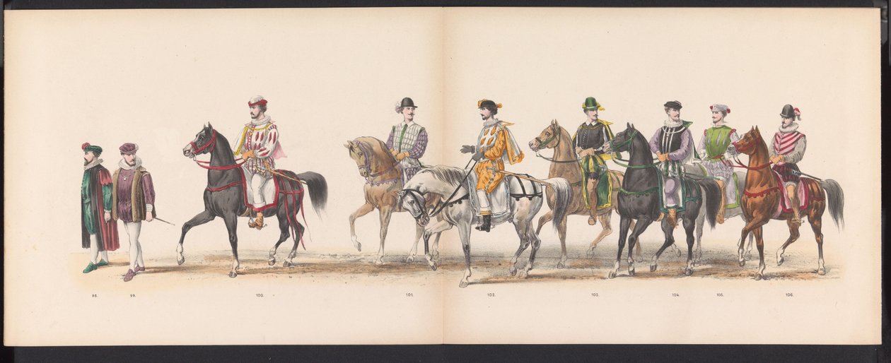 Masquerade of the Leiden Students, 1870 (plate 8) by Gerardus Johannes Bos