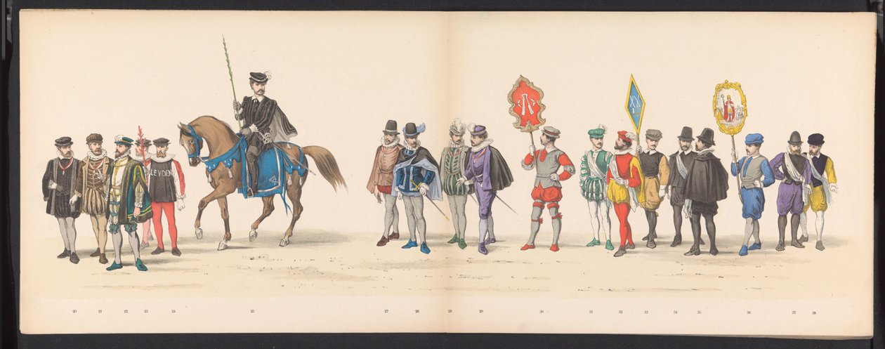 Masquerade of the Leiden Students, 1875 (plate 2) by Gerardus Johannes Bos