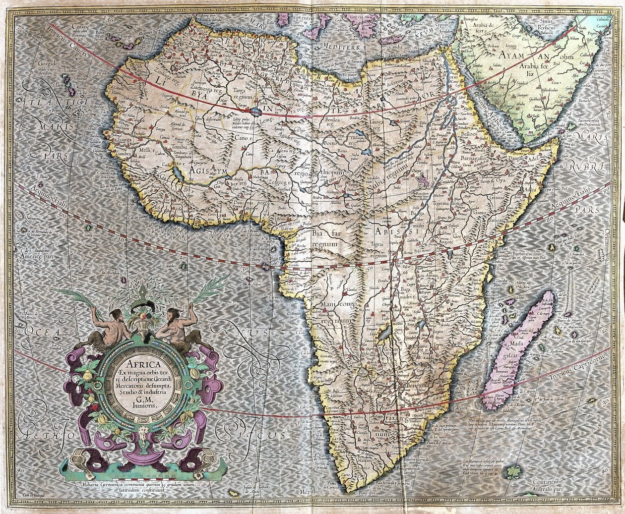Africa by Gerardus Mercator