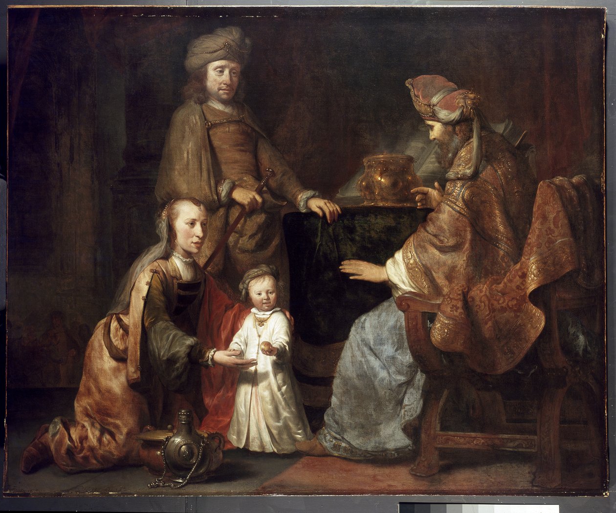 The Infant Samuel Brought by Hannah to Eli, 17th century by Gerbrand van den Eeckhout