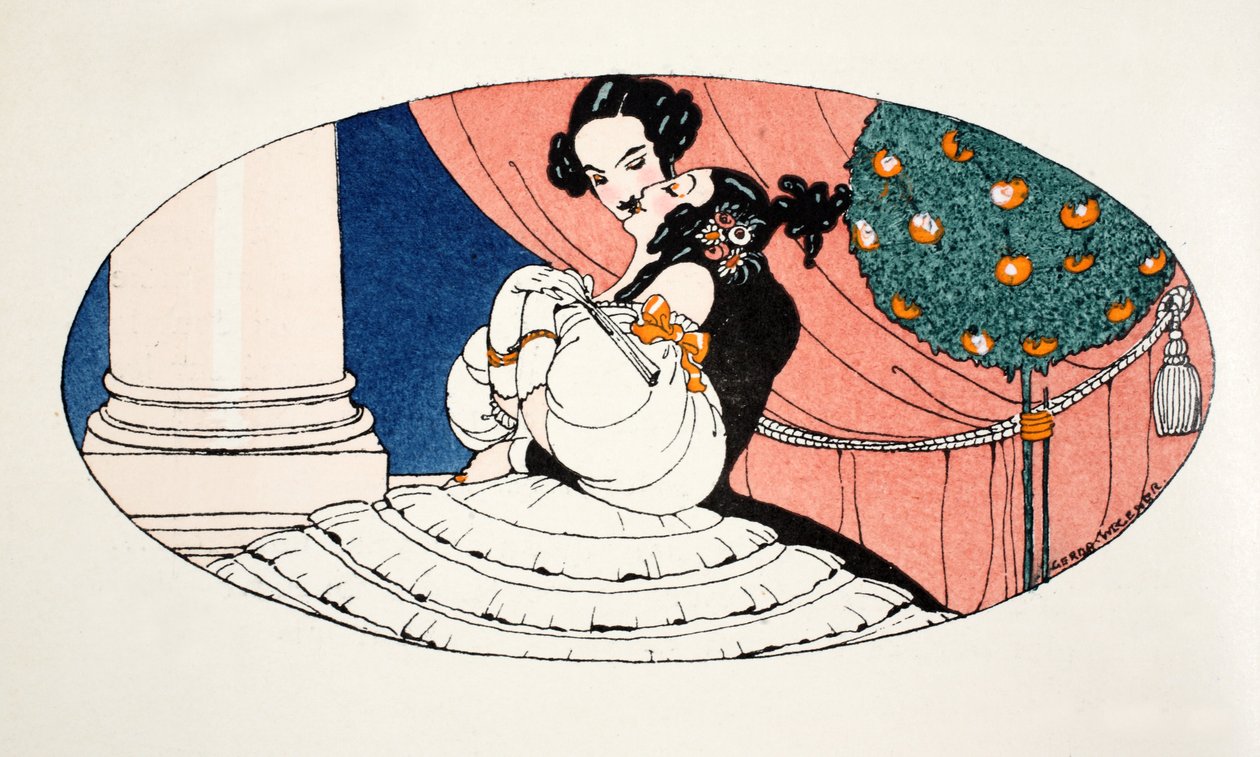 A stolen kiss by Gerda Marie Frederike Wegener