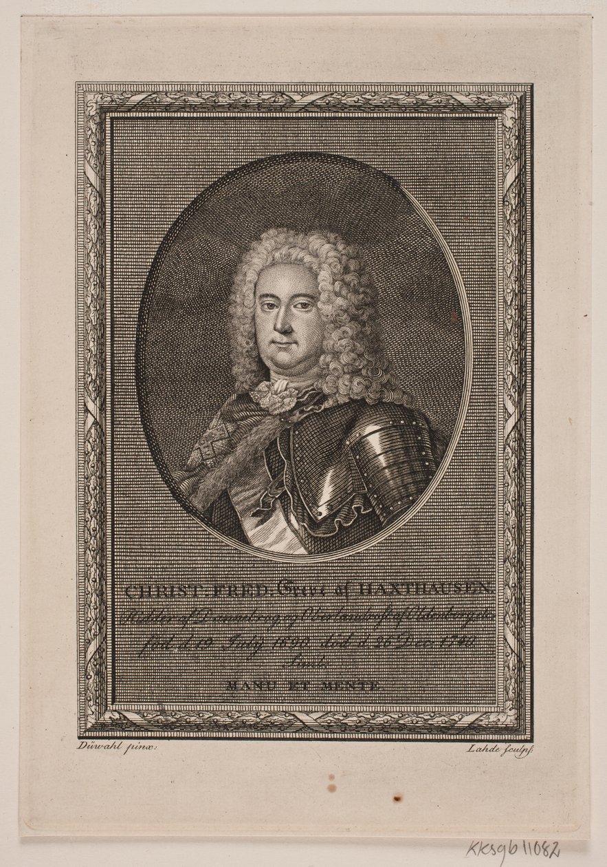 Christian Frederik Count of Haxthausen by Gerhard Ludvig Lahde