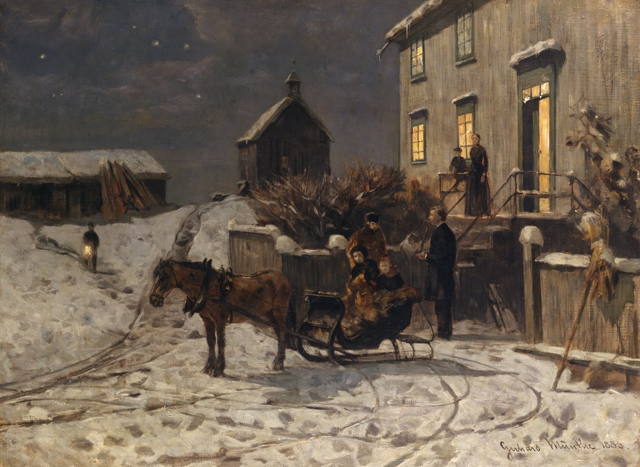 Christmas Atmosphere by Gerhard Peter Frantz Vilhelm Munthe