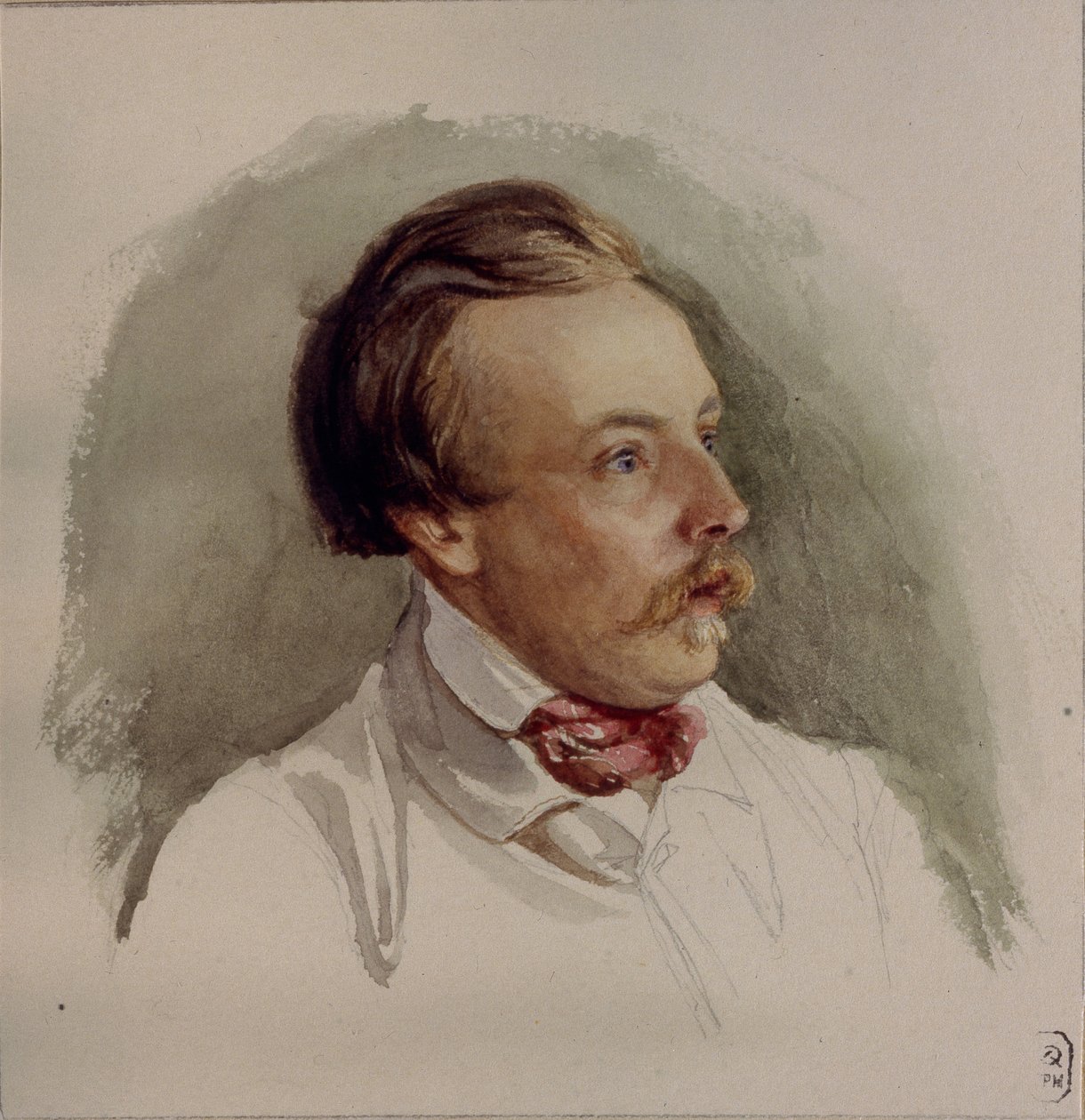 Portrait of the painter Alexander von Kotzebue 1815-1889, 1840s by Gerhard Wilhelm Reutern von